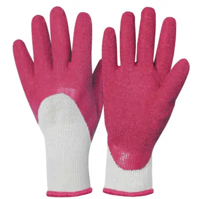 Rękawice fushia rękawiczki do róż, różowe rozm. 7