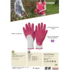 Rękawice fushia rękawiczki do róż, różowe rozm. 7
